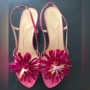 Kate Spade pink kitten heel